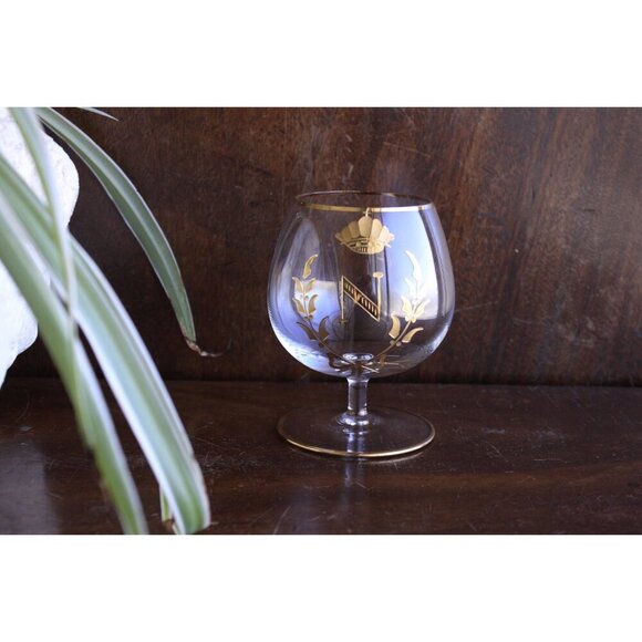 Vintage Napoleon Brandy / Cognac single drinking glass, French Empire gilded - Picture 8 of 9